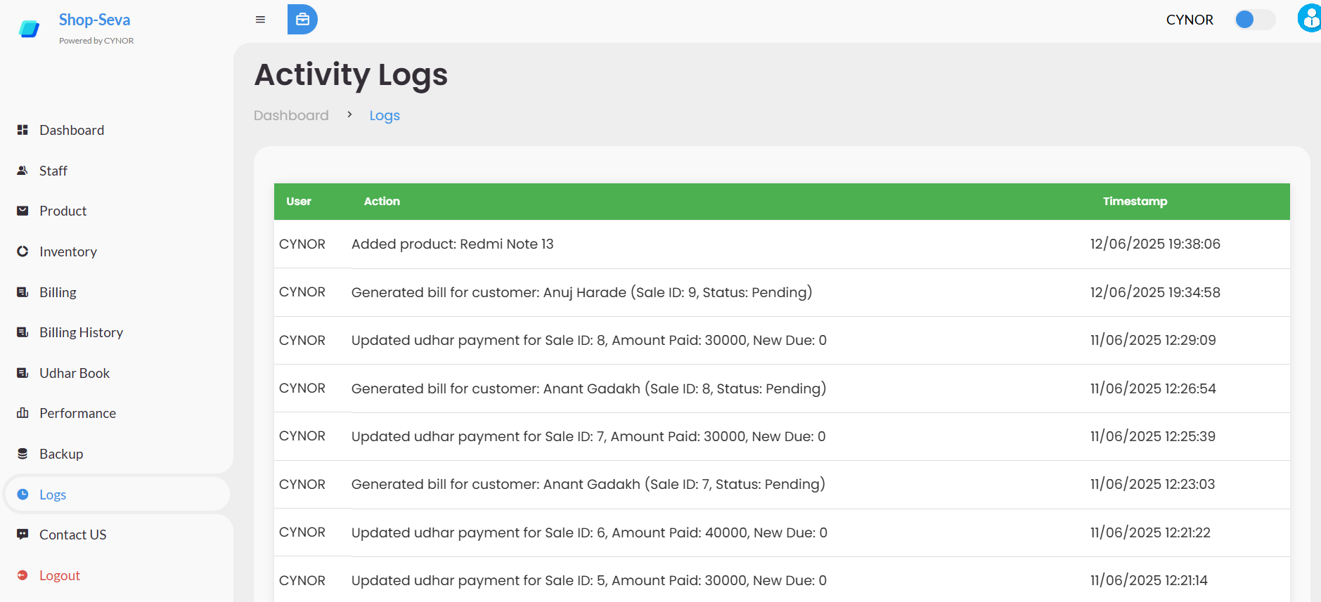 Logs