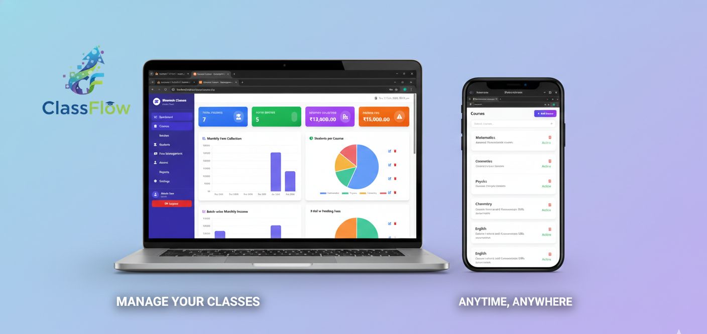 ClassFlow - Simplify Your Teaching, Automate Your Management - AI-Powered SaaS Solution by CYNOR TECH
