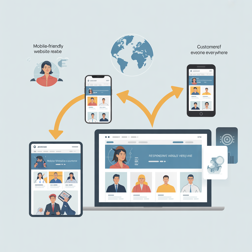 A mobile-friendly website allows customers to access your business anytime. It works smoothly on all devices, giving a better user experience. - Media Gallery Image for Next-Gen AI-Powered Business Website Solutions | CYNOR TECH AI Solution